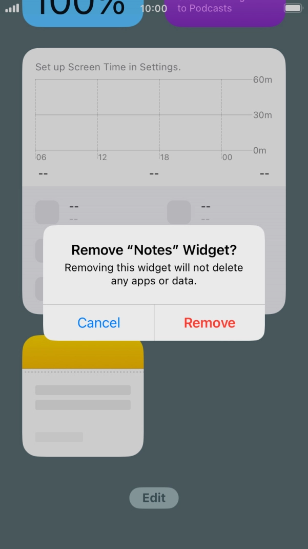 Press Remove. Press Remove.