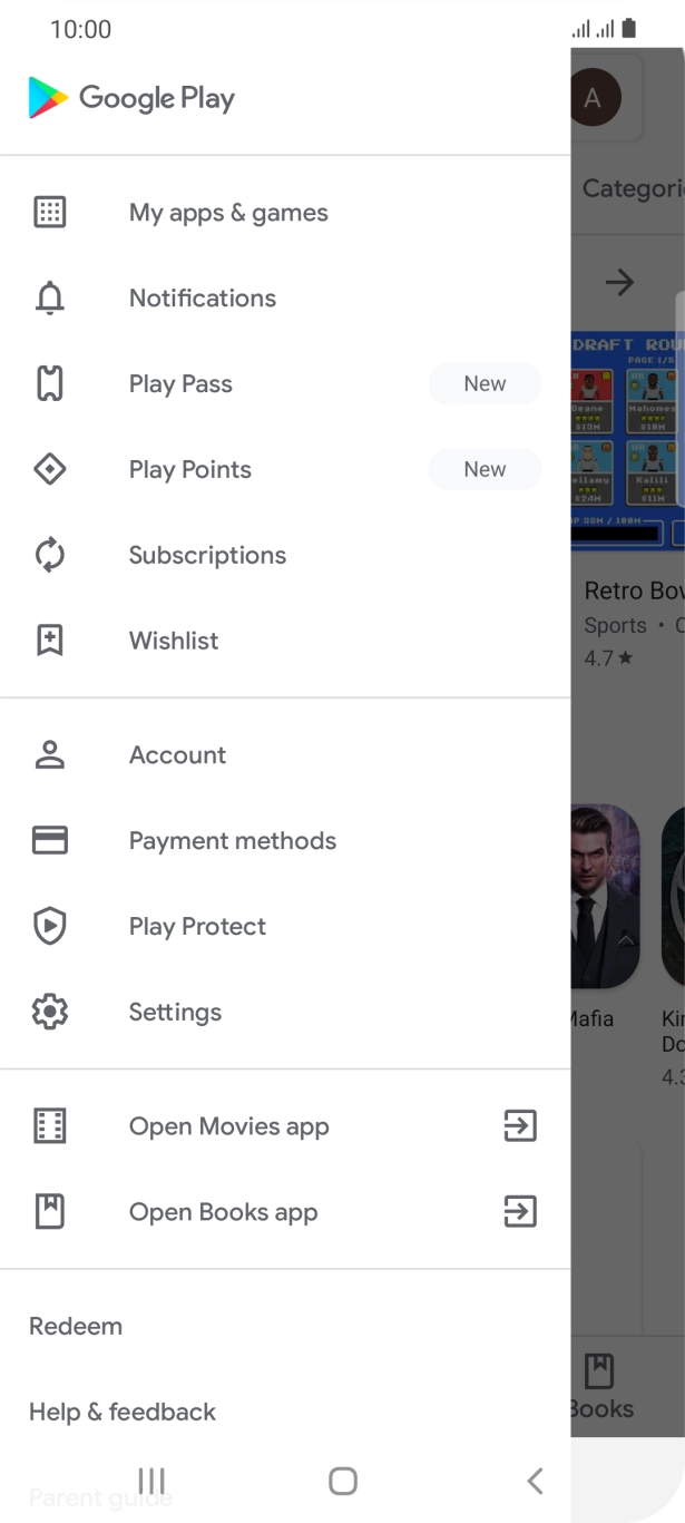Press Settings. Press Settings.