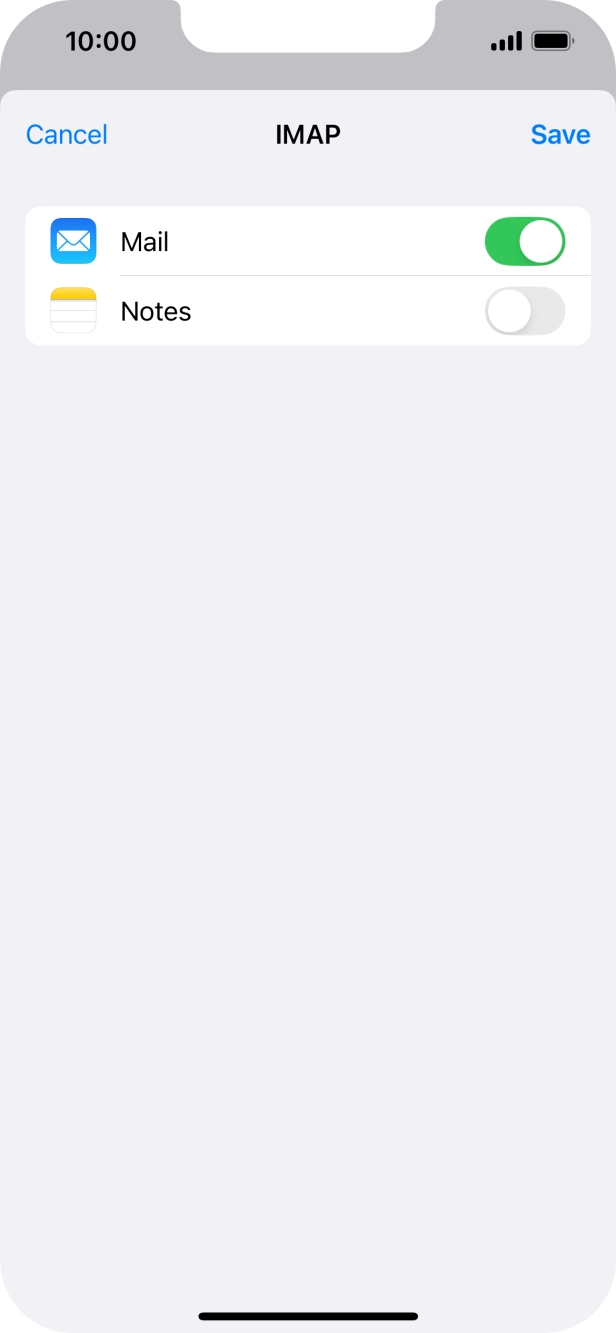 Press Save. Your email account has now been set up. To select more settings for incoming and outgoing server, proceed with the following steps. Press Save. Your email account has now been set up. To select more settings for incoming and outgoing server, proceed with the following steps.