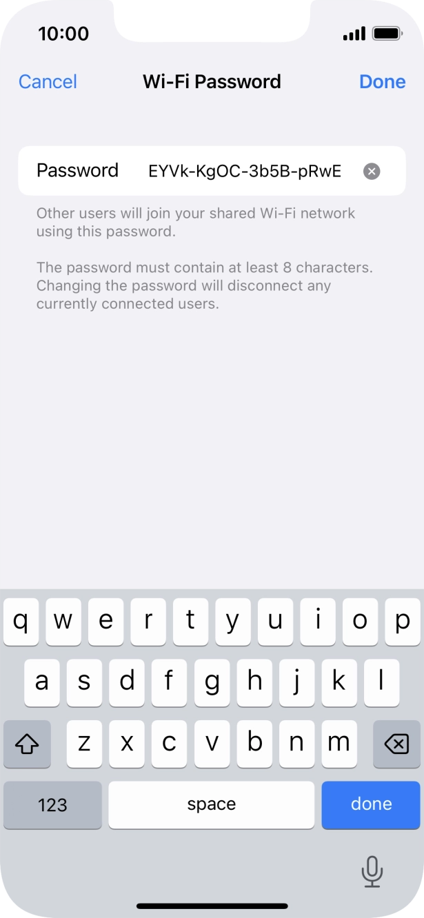 Press Done. Press Done.