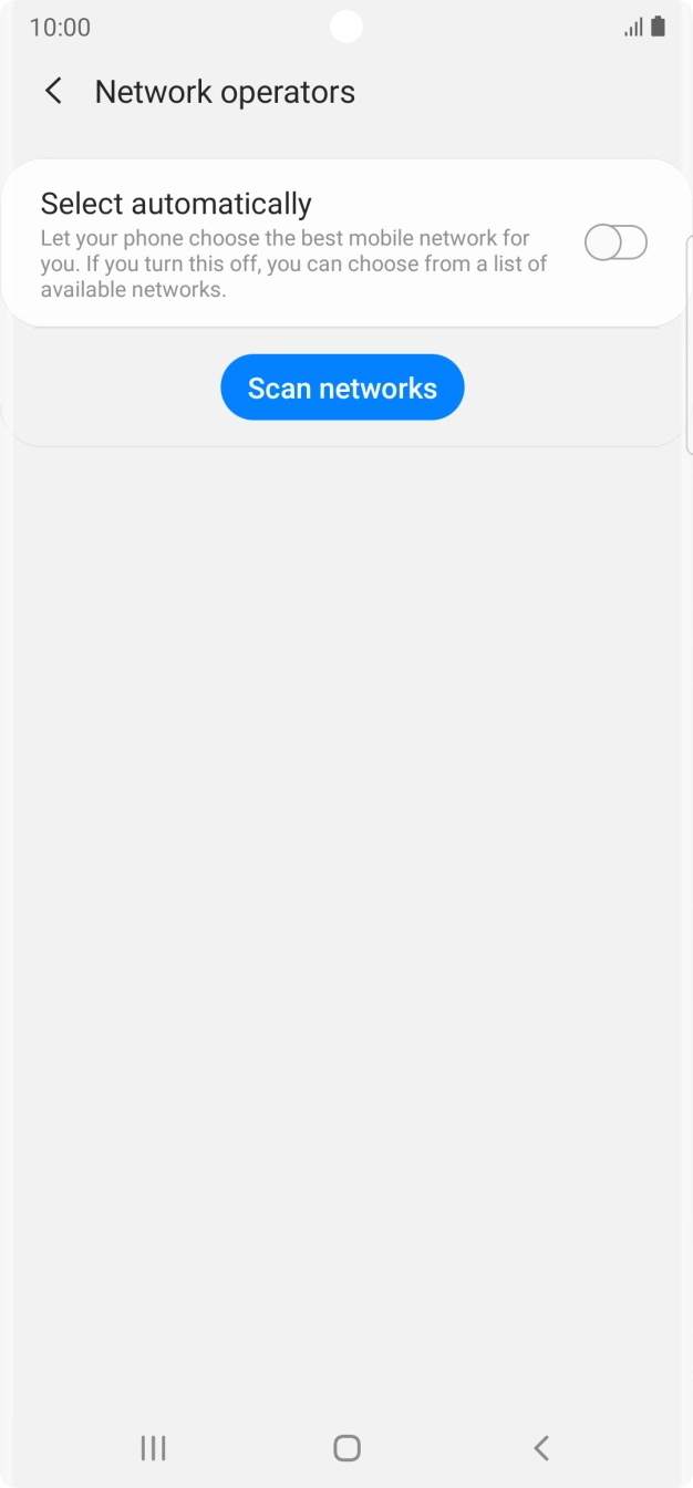 Press the indicator next to 'Select automatically' to turn on the function. Press the indicator next to 'Select automatically' to turn on the function.