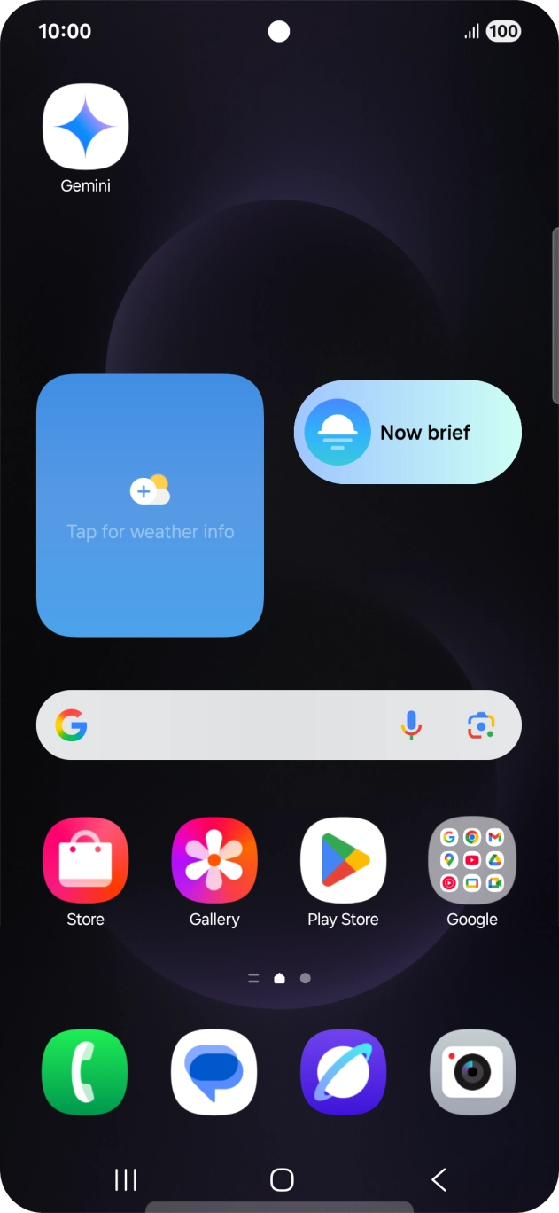 Press and hold the required app icon.