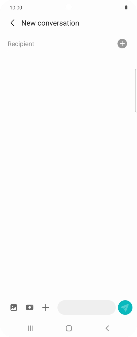 Press the search field and key in the first letters of the recipient's name. Press the search field and key in the first letters of the recipient's name.