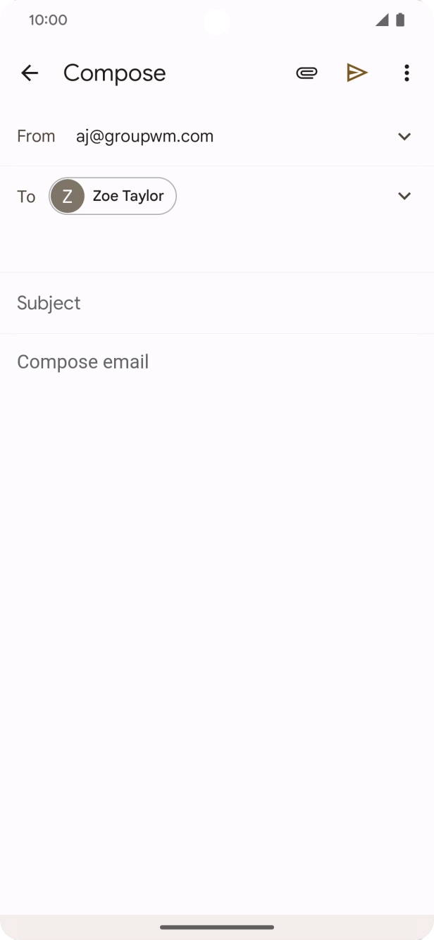 Press Subject and key in the required subject.