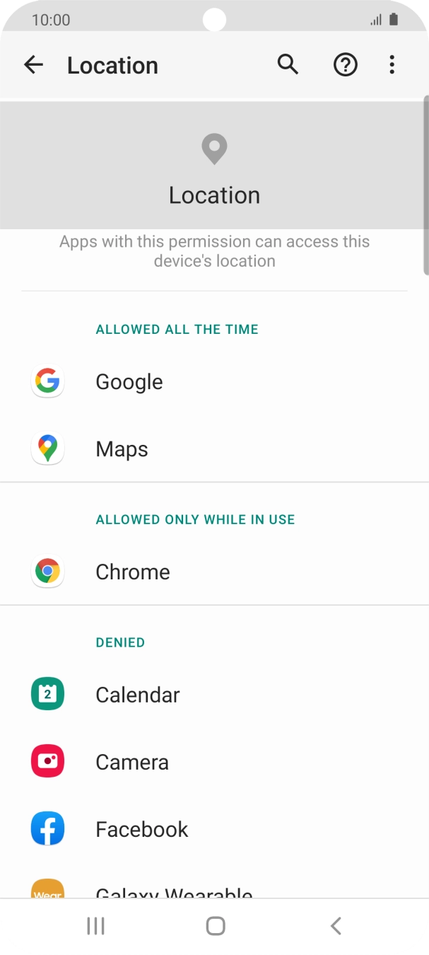 Press the required app. Press the required app.