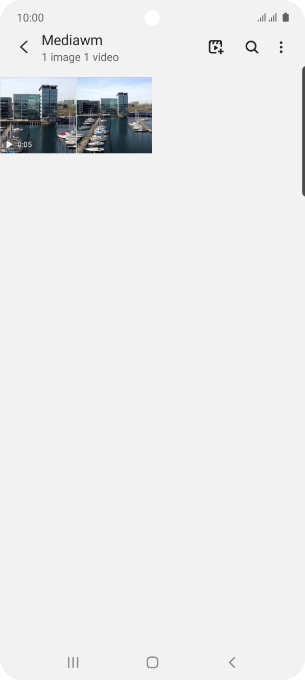 Press and hold any picture or video clip. Press and hold any picture or video clip.