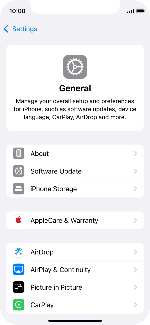 Press Software Update. If a new software version is available, it's displayed. Follow the instructions on the screen to update the phone software.