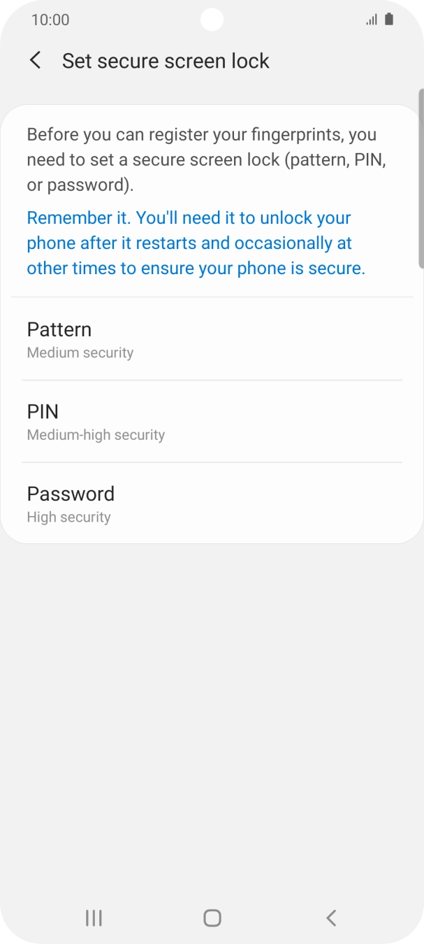 Press the required phone lock code and follow the instructions on the screen to create an additional phone lock code. Press the required phone lock code and follow the instructions on the screen to create an additional phone lock code.
