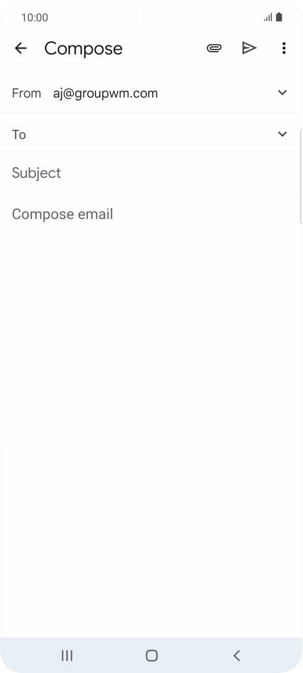 Press To and key in the first letters of the recipient's name.