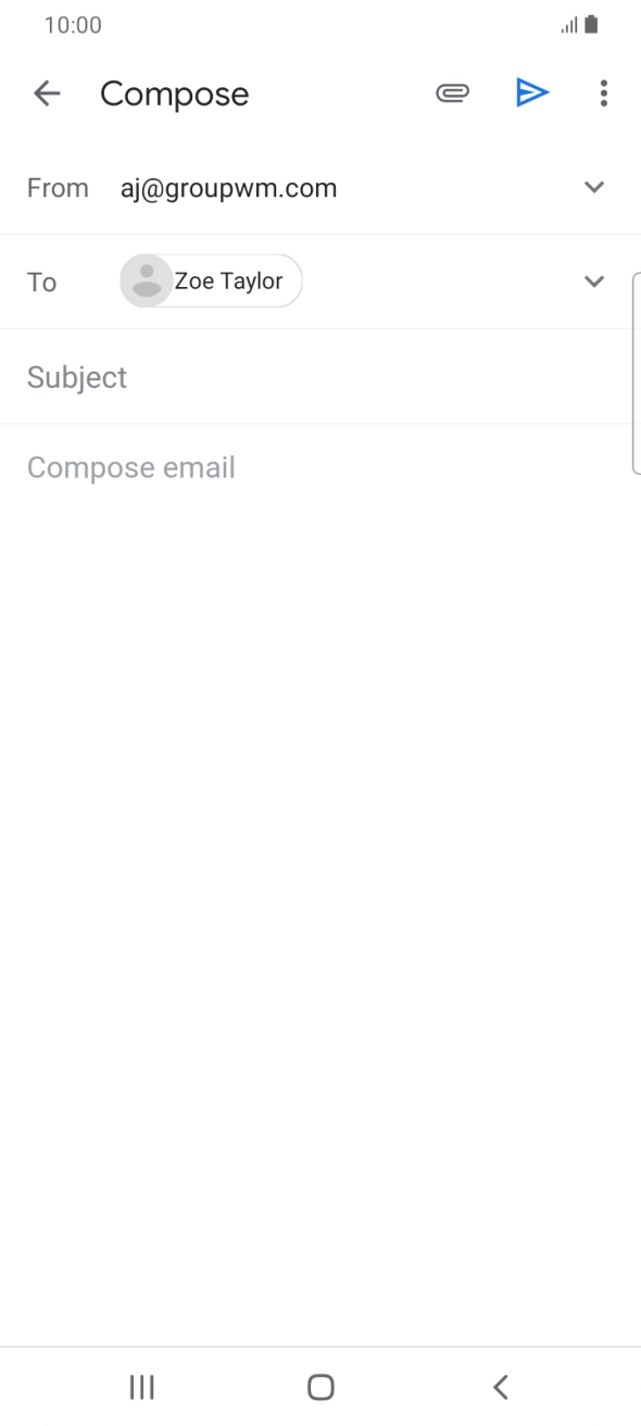 Press Subject and key in the required subject.