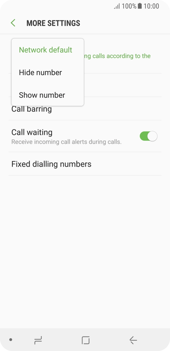 Press Show number to turn on caller identification. Press Show number to turn on caller identification.