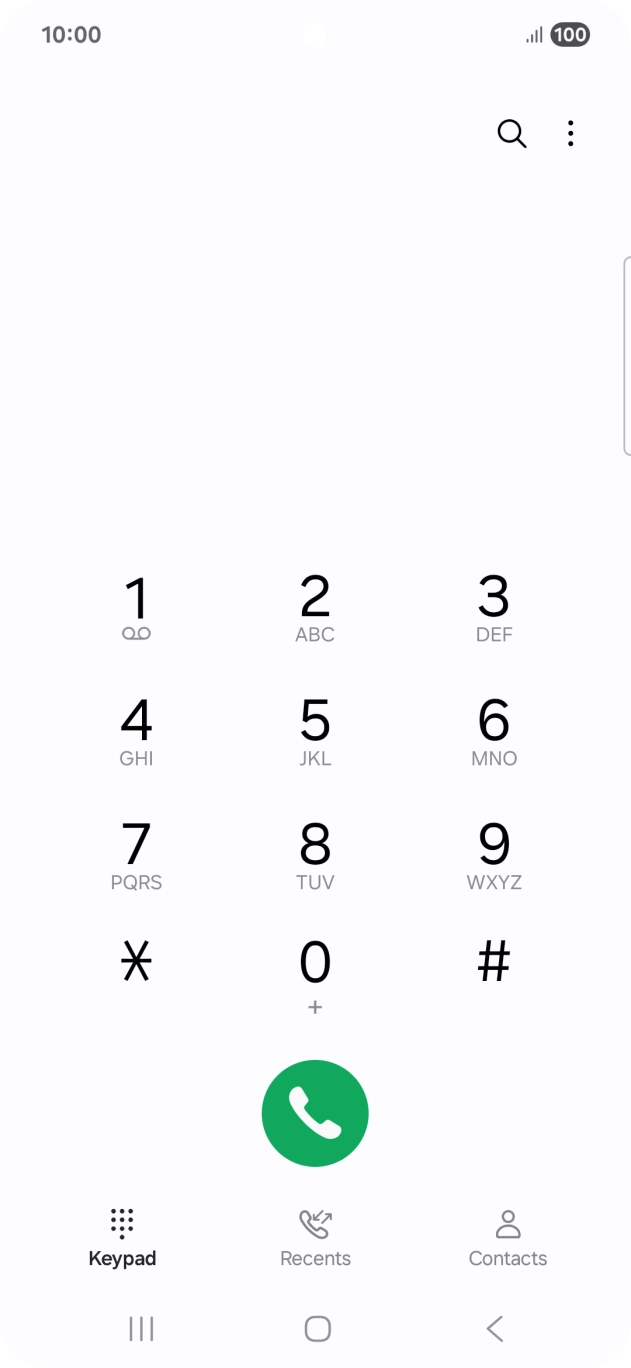 Press the menu icon.