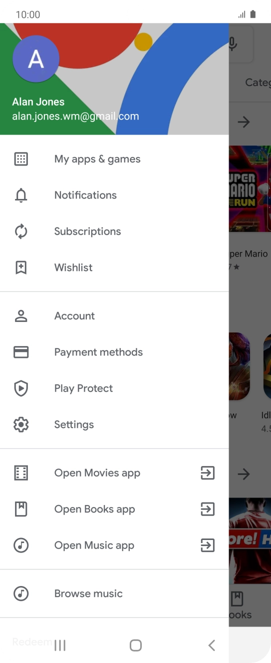 Press My apps & games.