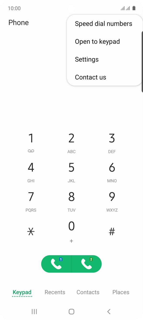 Press Settings. Press Settings.