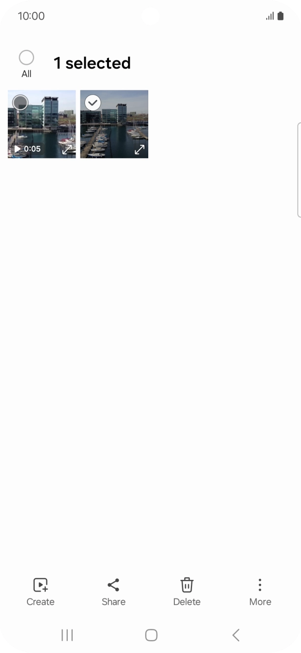 Press the field above 'All'. Press the field above 'All'.