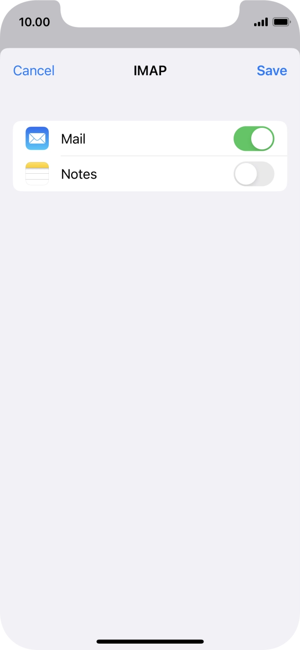 Press Save. Your email account has now been set up. To select more settings for incoming and outgoing server, proceed with the following steps. Press Save. Your email account has now been set up. To select more settings for incoming and outgoing server, proceed with the following steps.