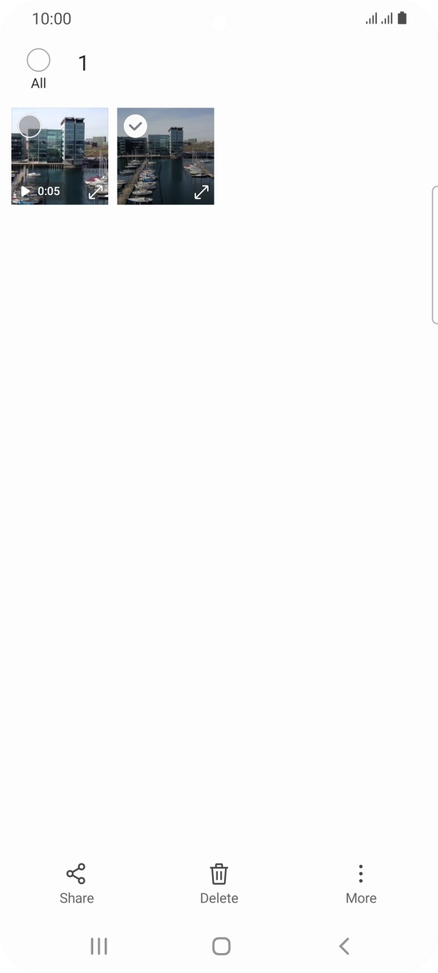 Press the field above 'All'. Press the field above 'All'.