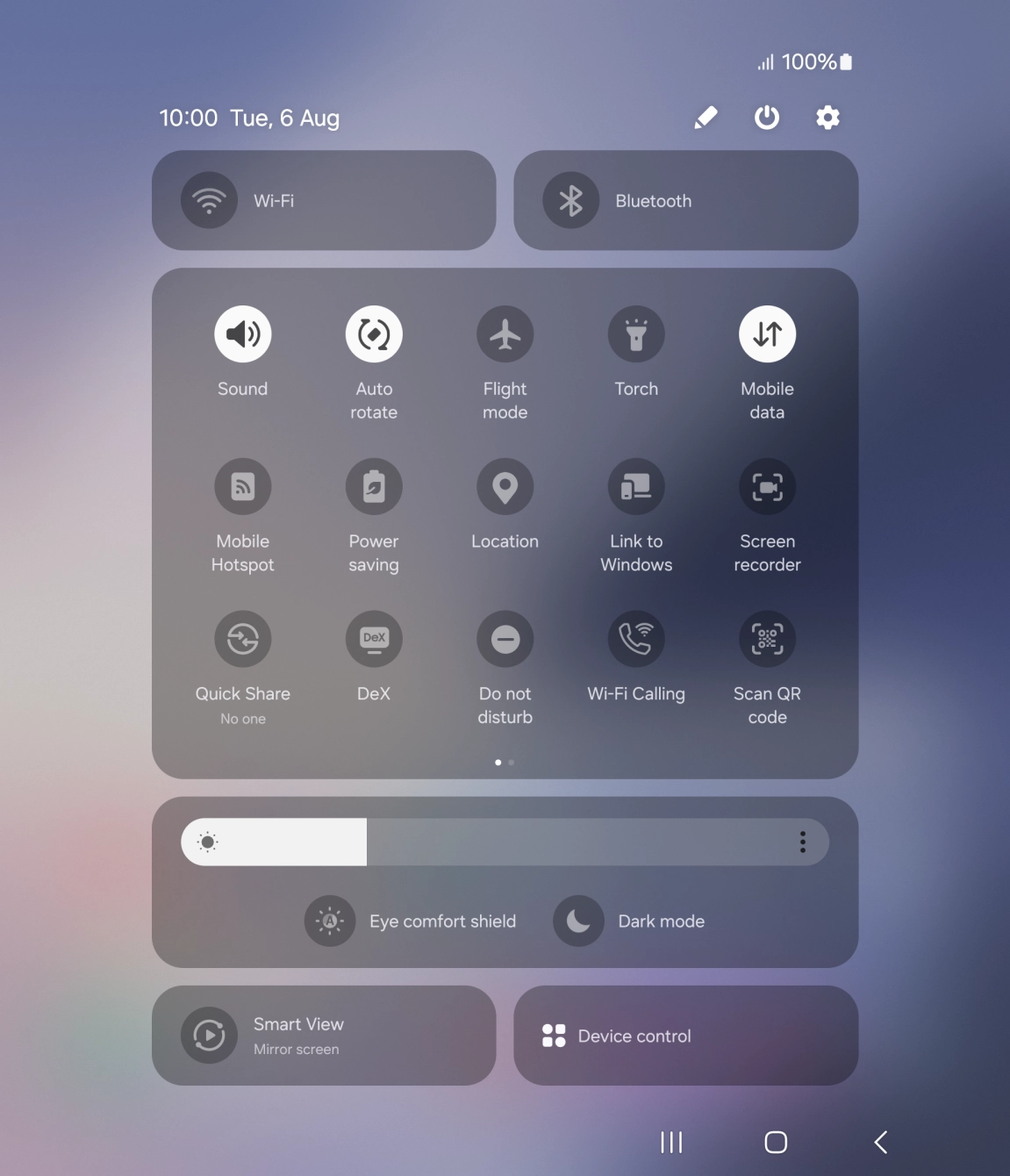 Press the settings icon. Press the settings icon.
