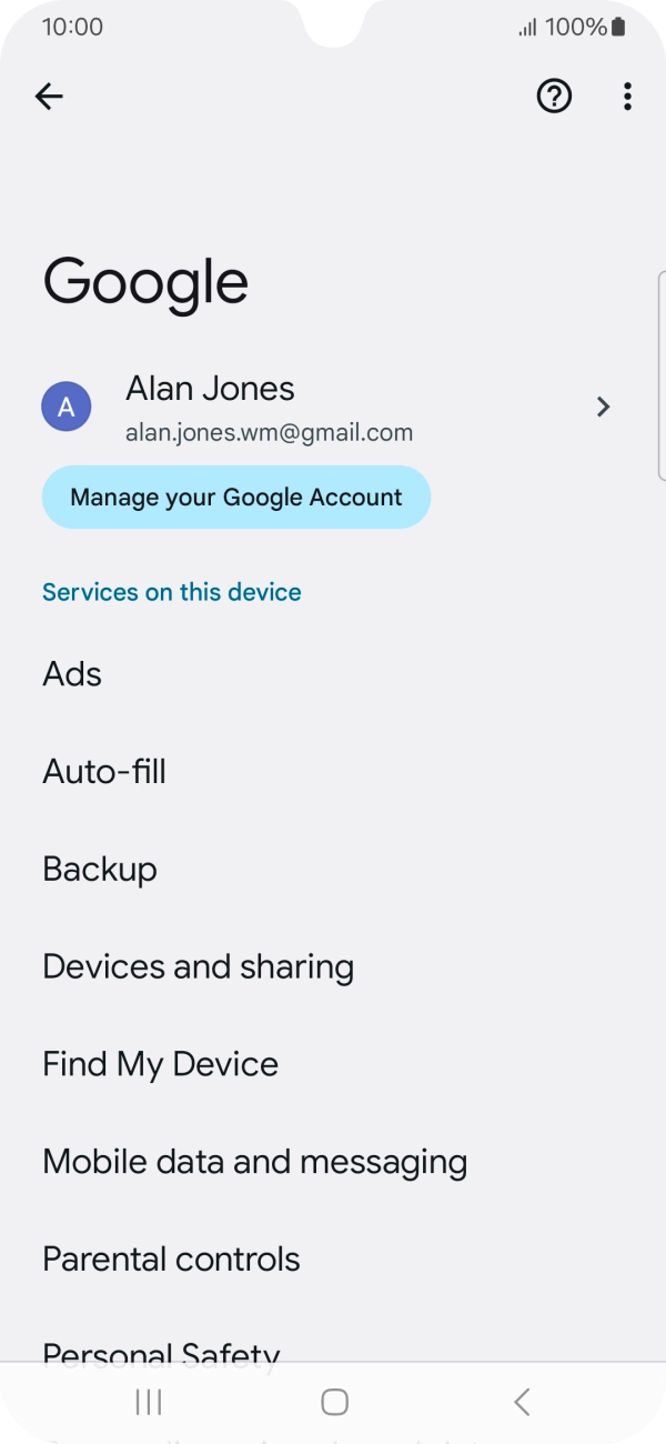 Press Find My Device.