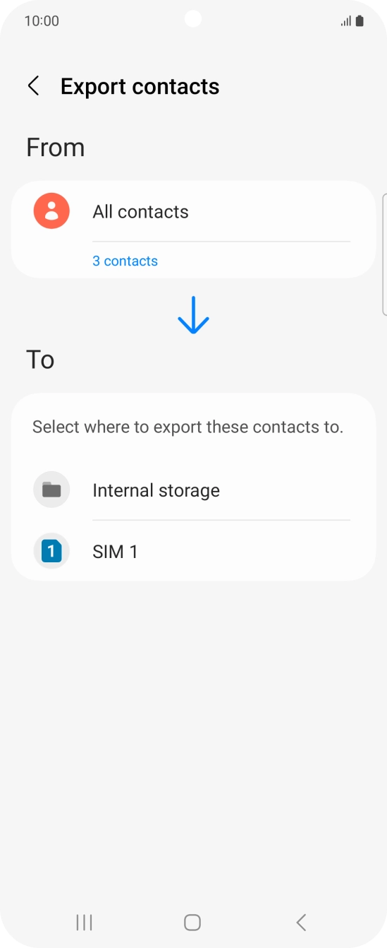 Press the name of the SIM. Press the name of the SIM.