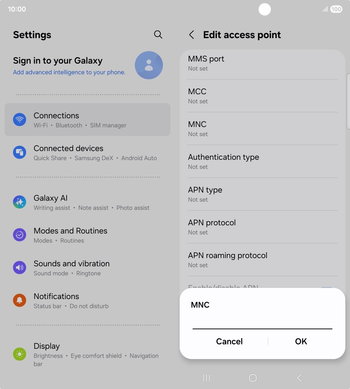 Key in 10 and press OK. Key in 10 and press OK.