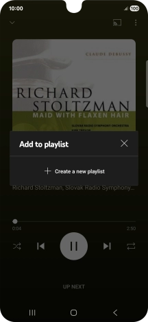 Press Create a new playlist.