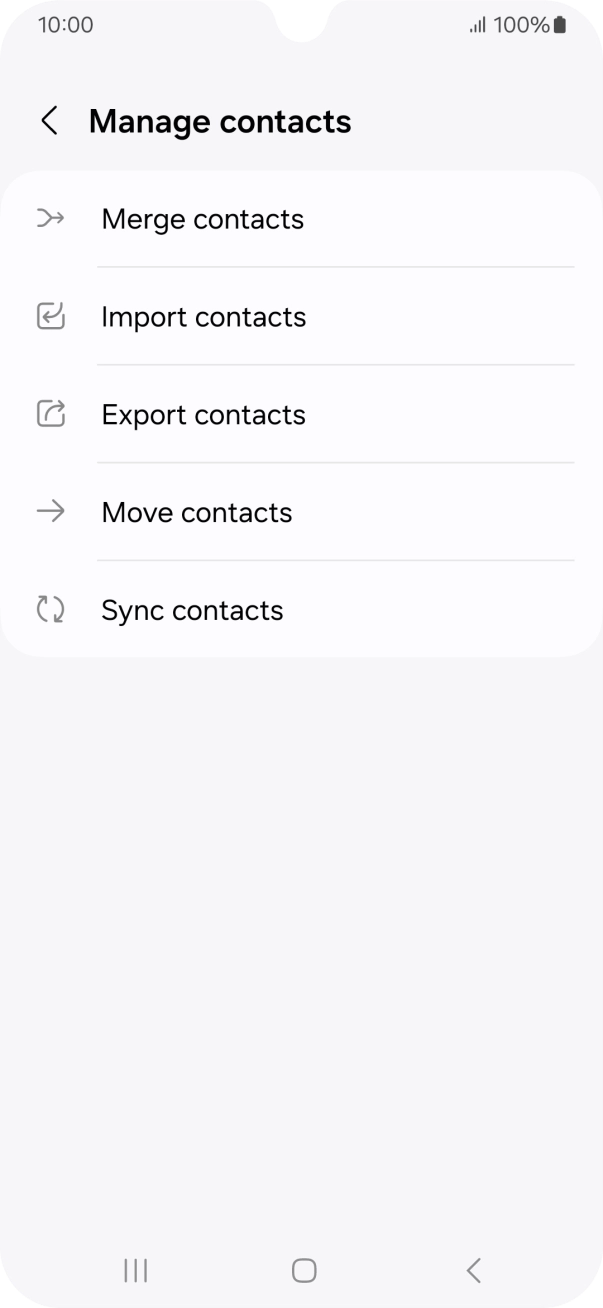 Press Import contacts. Press Import contacts.