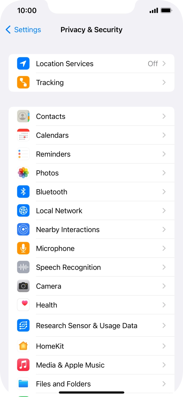 Press Location Services. Press Location Services.