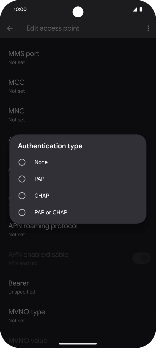 Press PAP. Press PAP.