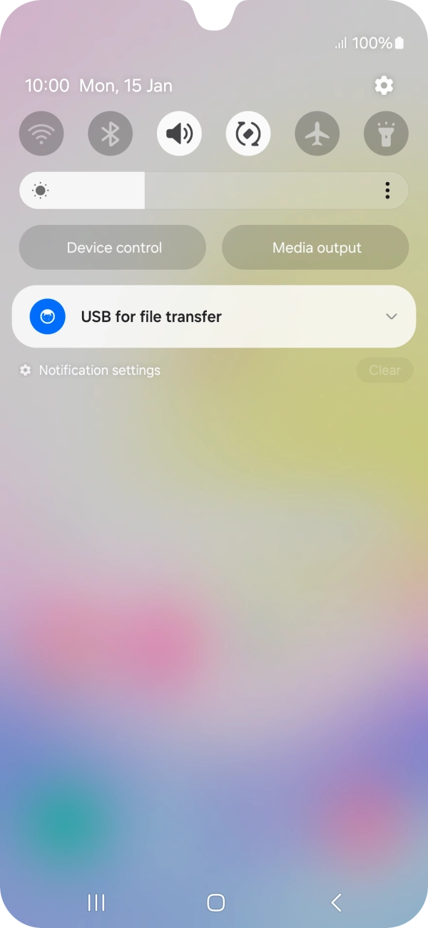 Press the drop down list.