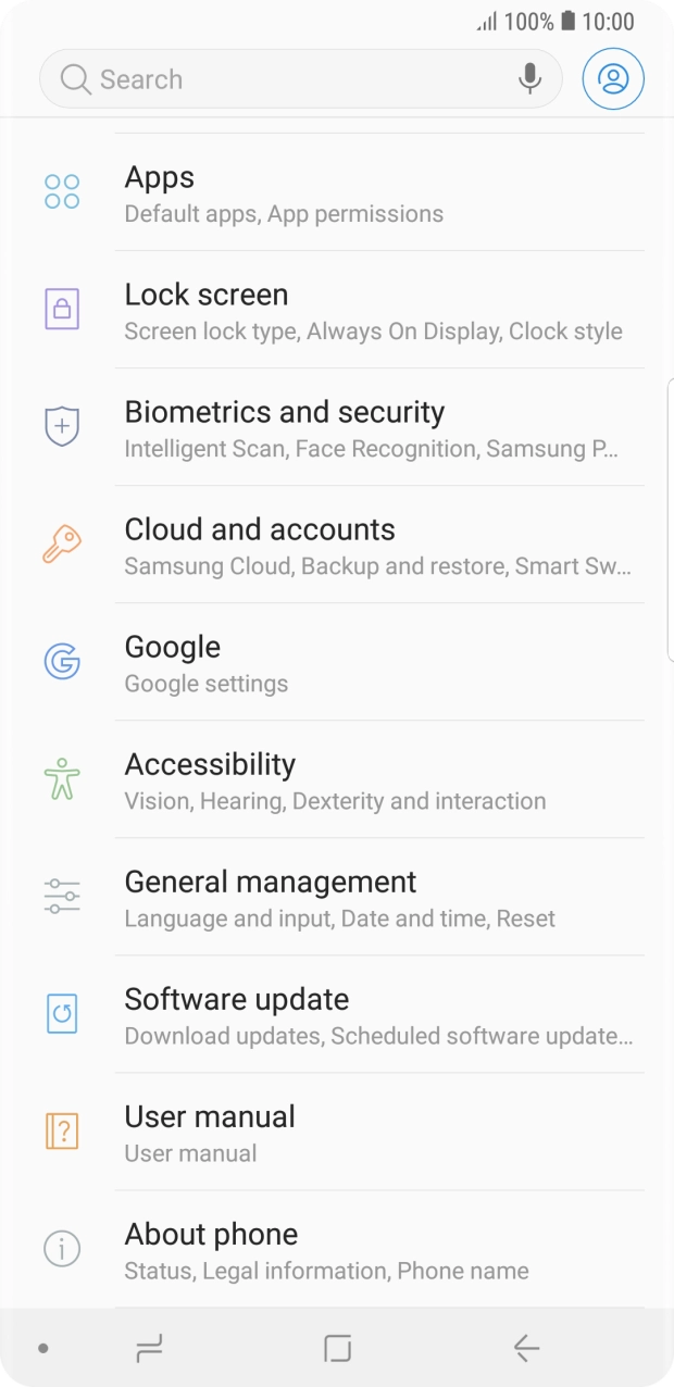 Press Cloud and accounts. Press Cloud and accounts.