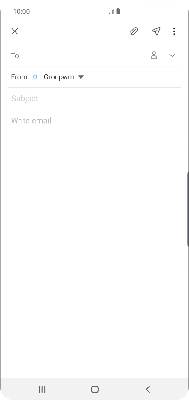 Press To and key in the first letters of the recipient's name. Press To and key in the first letters of the recipient's name.