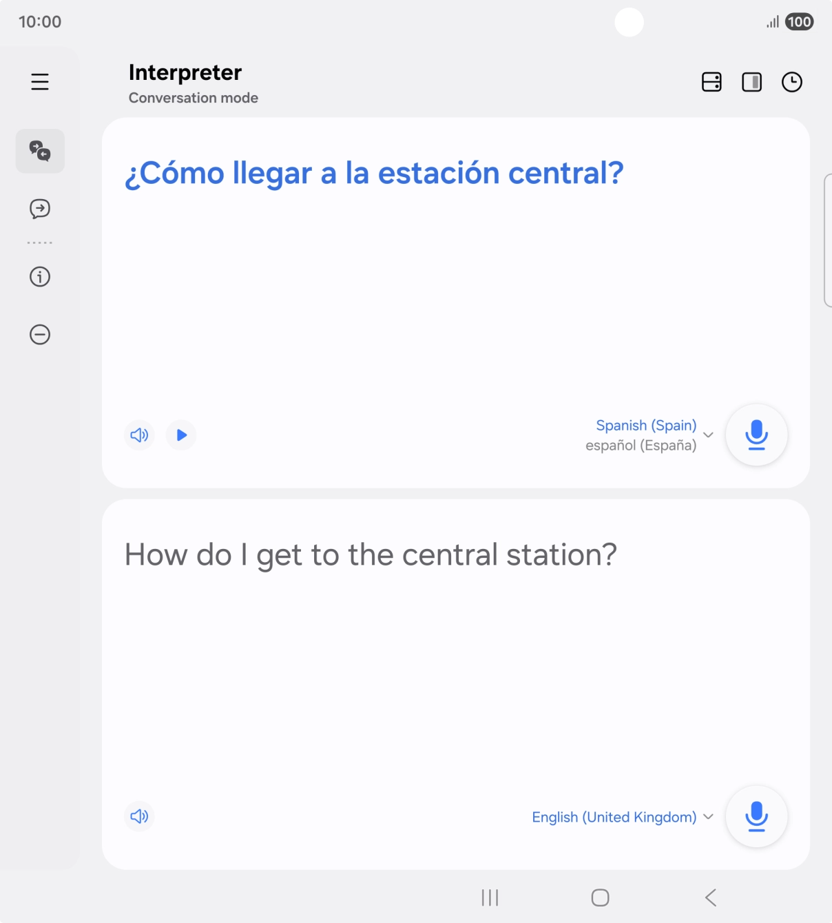 Follow the instructions on the screen to select the required language settings and use the function.