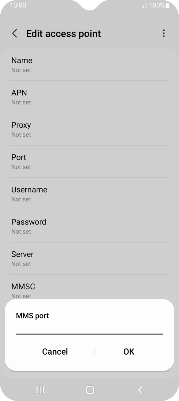 Key in 8080 and press OK. Key in 8080 and press OK.