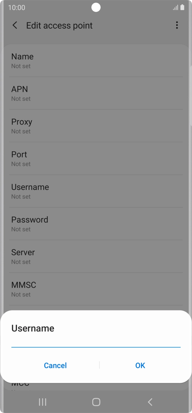 Key in o2wap and press OK. Key in o2wap and press OK.