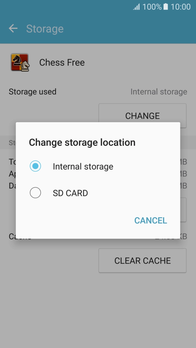 Press the name of the memory card.