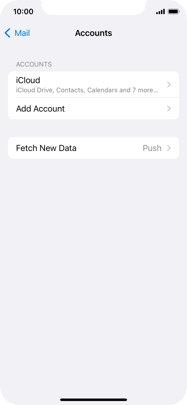 Press Add Account. Press Add Account.