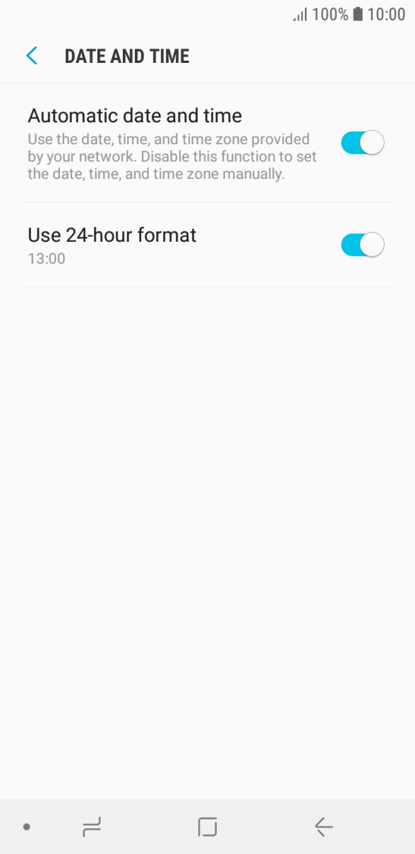 Press the Home key to return to the home screen.