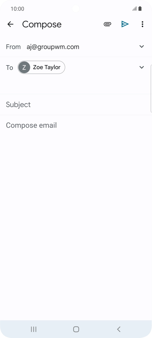 Press Subject and key in the required subject.