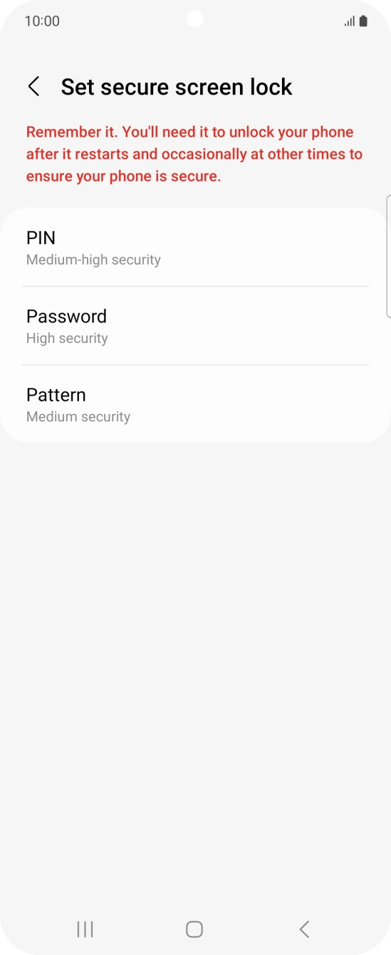 Press the required phone lock code and follow the instructions on the screen to create an additional phone lock code. Press the required phone lock code and follow the instructions on the screen to create an additional phone lock code.