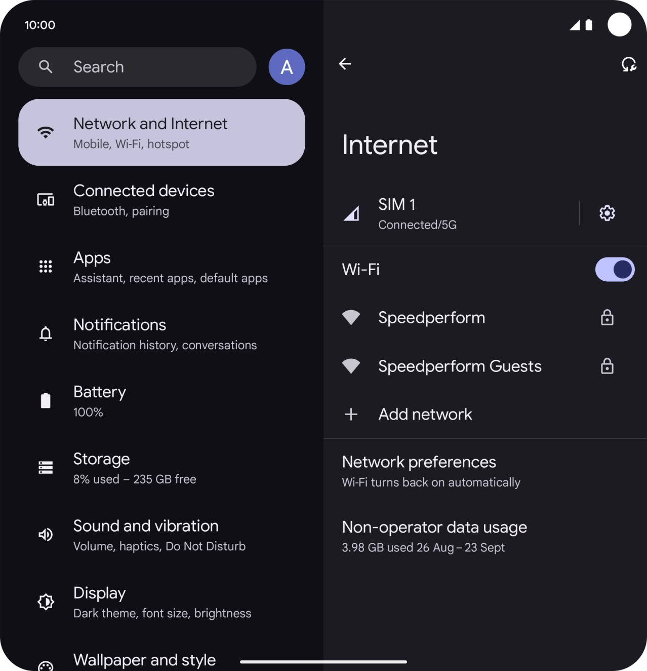 Press the required WiFi network.
