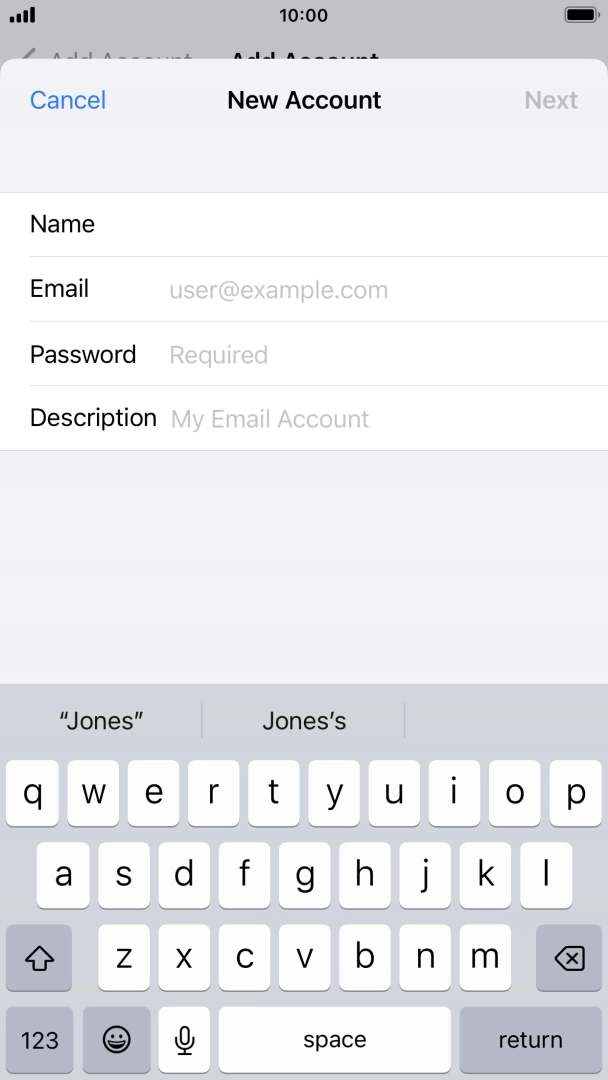 Press Email and key in your email address. Press Email and key in your email address.