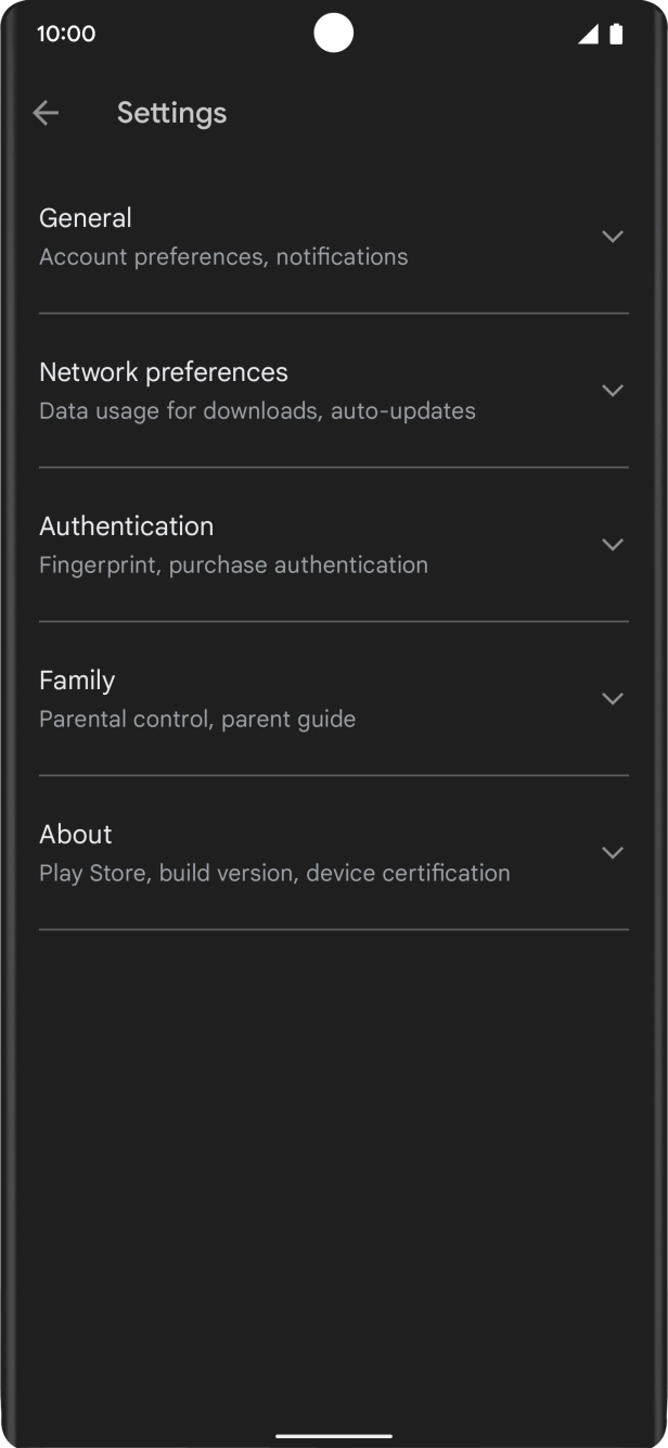 Press Network preferences .