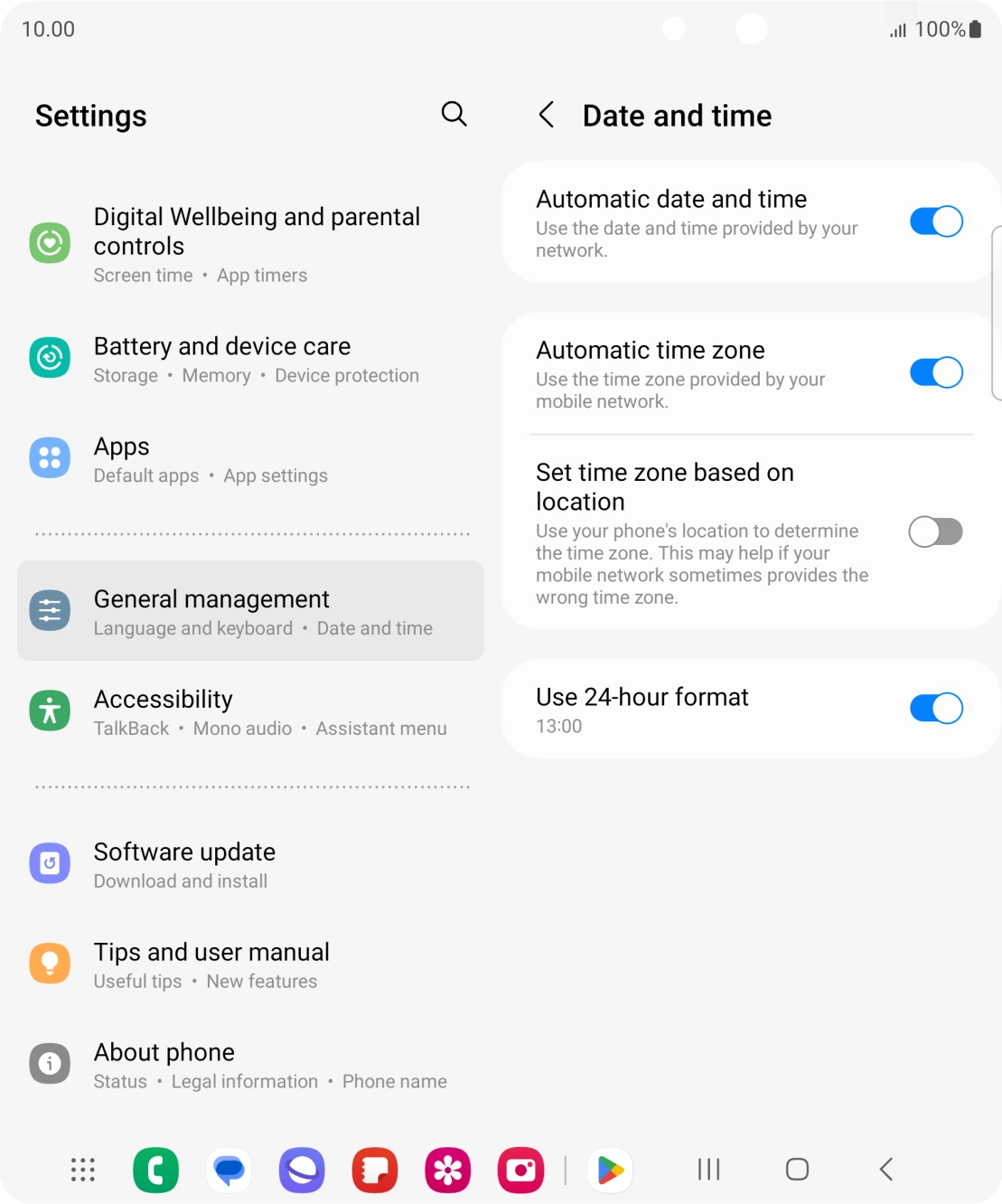 Press the Home key to return to the home screen.