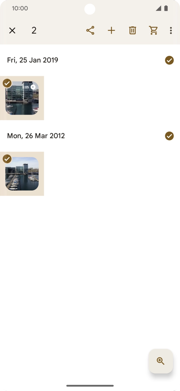 Press the share icon. Press the share icon.