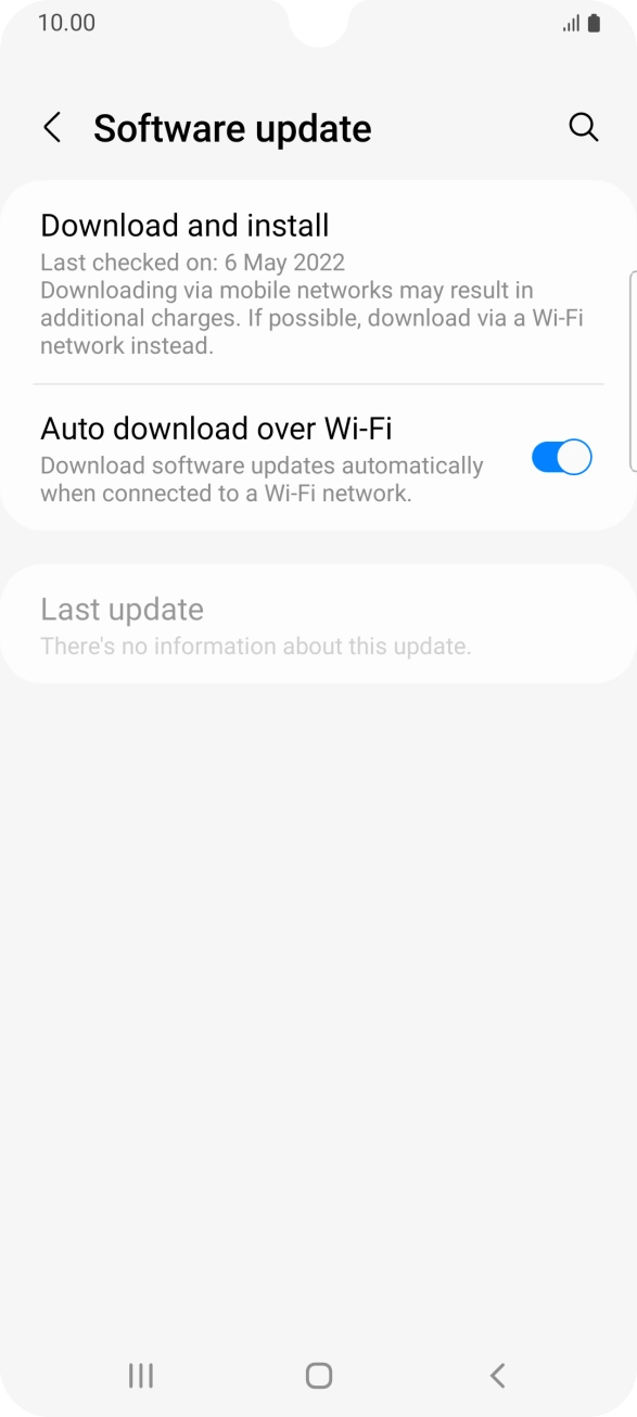 Press Download and install. If a new software version is available, it's displayed. Follow the instructions on the screen to update the phone software. Press Download and install. If a new software version is available, it's displayed. Follow the instructions on the screen to update the phone software.