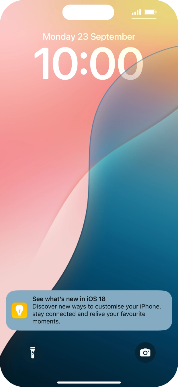 Press the required notification and follow the instructions on the screen to use the selected function. Press the required notification and follow the instructions on the screen to use the selected function.