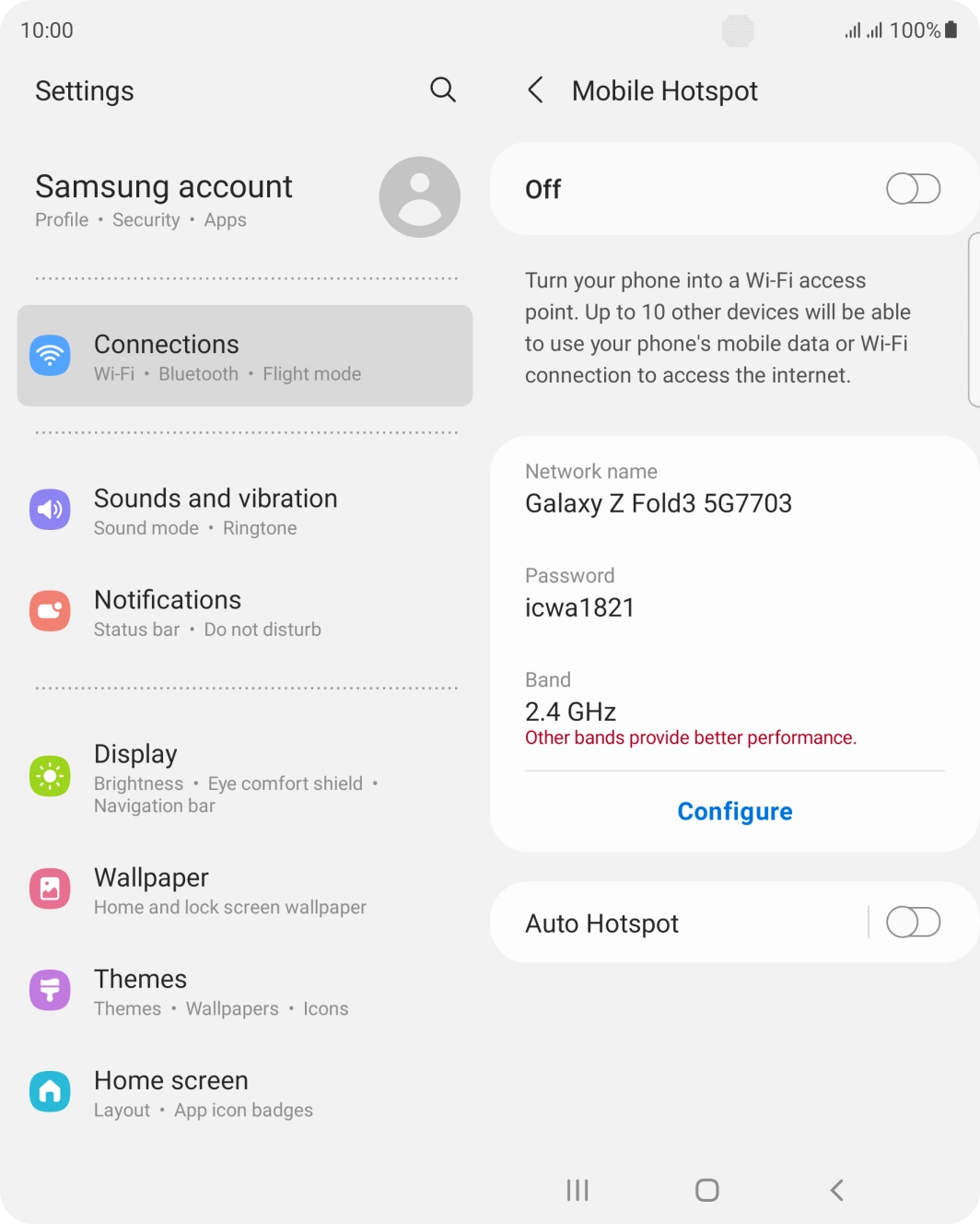 Press Configure. Press Configure.