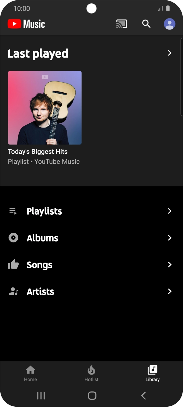 Press the required category and go to the required audio file.