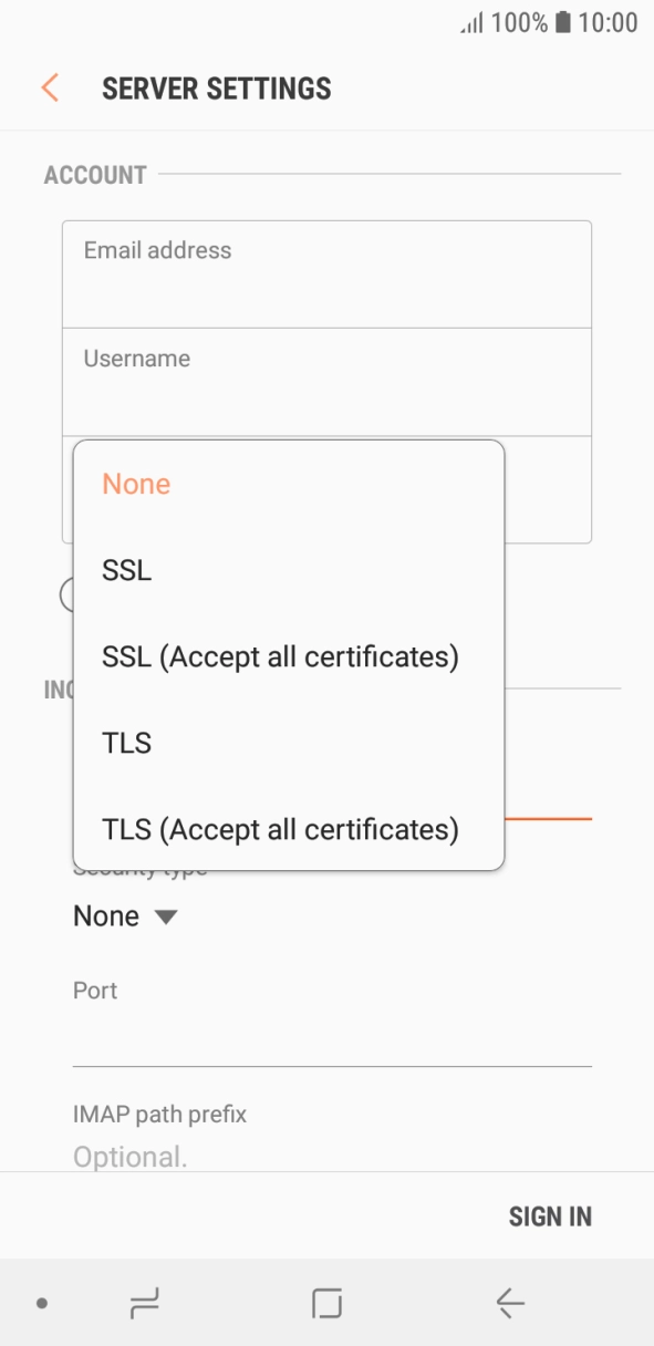 Press None to turn off the function. Press None to turn off the function.